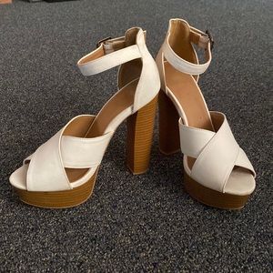 Charolette Russe wedge heels size 7.5
